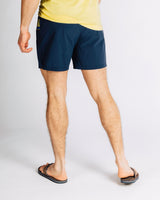 Fletcher Swim Trunk - Rhone - Navy Print - Back