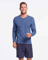 Space Dye Henley LS - Sale