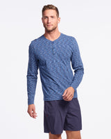 Space Dye Henley LS - Sale