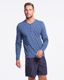 Space Dye Henley LS - Sale