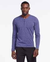 Space Dye Henley LS - Sale