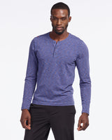 Space Dye Henley LS - Sale