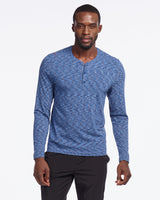 Space Dye Henley LS - Sale