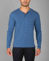 Space Dye Henley LS - Rhone