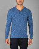 Space Dye Henley LS - Rhone