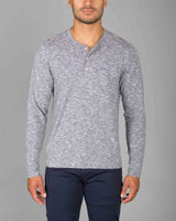 Space Dye Henley LS - Rhone