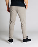 Micro Terry Trackpant - Rhone - Light Gray Marle - Back