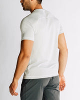 Glacier Delta Tee - Rhone - Back - White