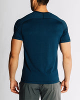 Glacier Delta Tee - Rhone - Back - Delta Blue