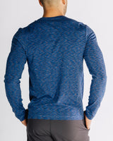 Space Dye Henley LS - Sale