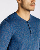 Space Dye Henley LS - Rhone
