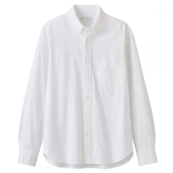 Men Organic Cotton Washed Oxford Button Down Shirt